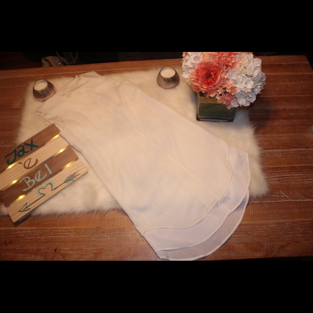 White silky shirt